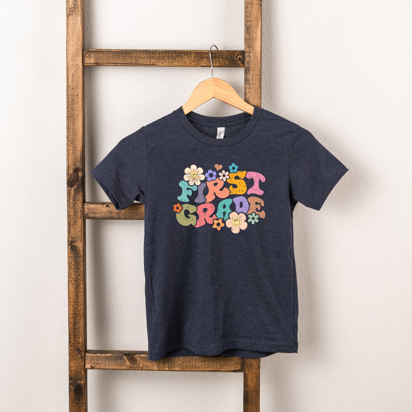 First Grade Flowers | Toddler Graphic Short Sleeve Tee