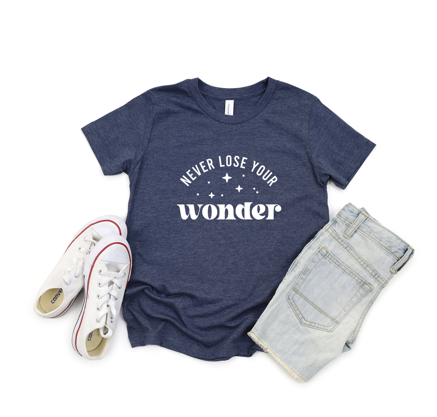 Never Lose Your Wonder | Youth Short Sleeve Crew Neck