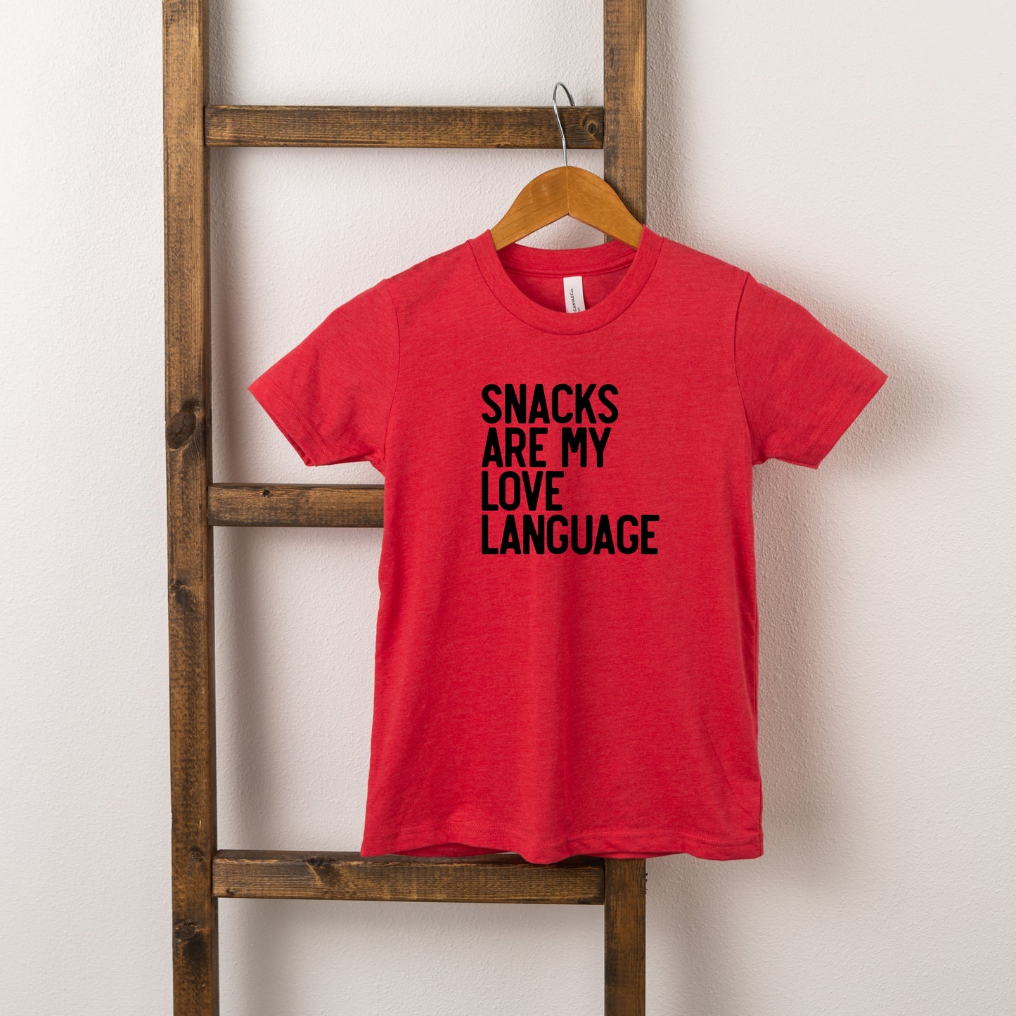 Snacks Are My Love Language | Toddler Short Sleeve Crew Neck
