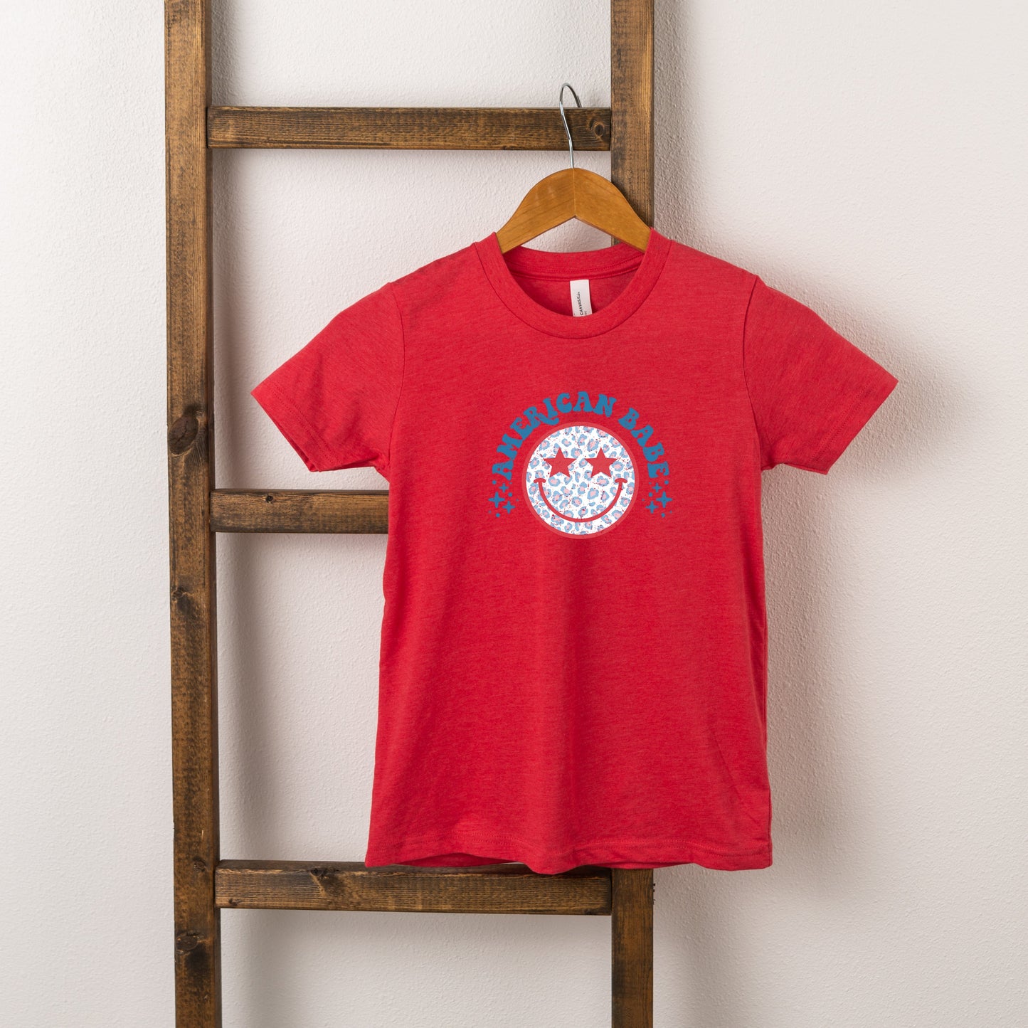 Leopard American Babe | Toddler Short Sleeve Crew Neck