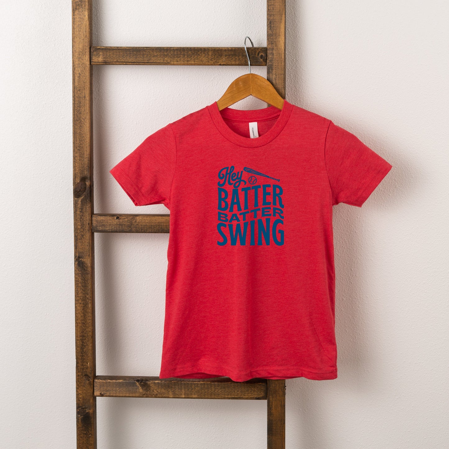 Hey Batter Batter Wavy | Toddler Short Sleeve Crew Neck