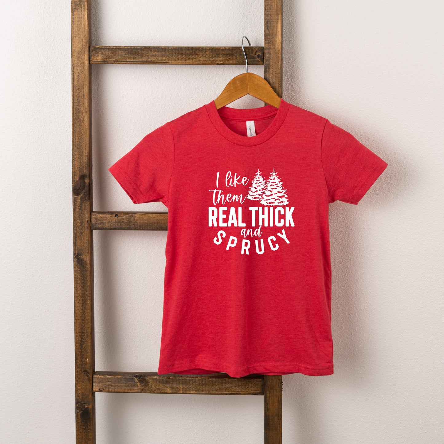 Real Thick And Sprucy | Toddler Short Sleeve Crew Neck