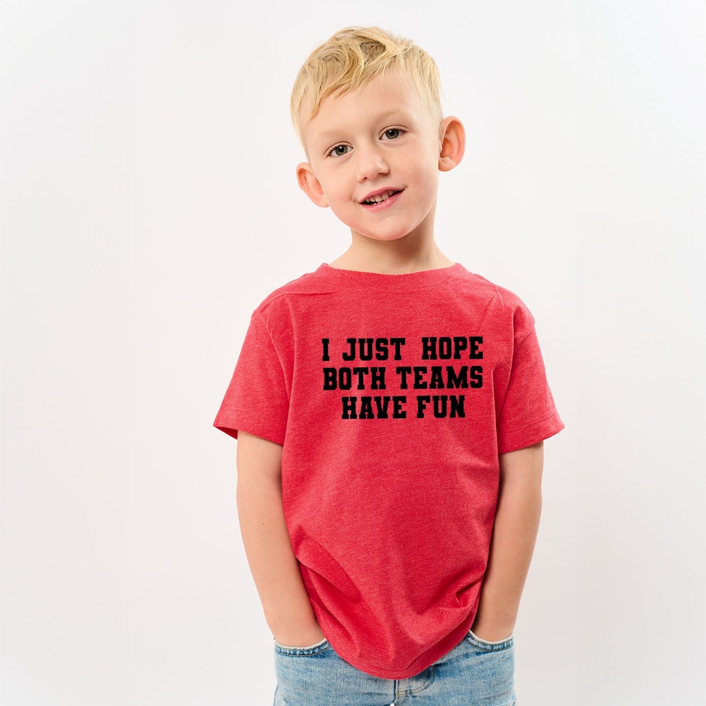 I Just Hope Both Teams Have Fun | Youth Graphic Short Sleeve Tee