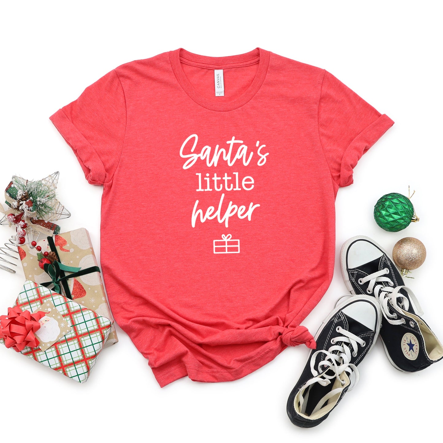 Santa's Little Helper | Youth Short Sleeve Crew Neck