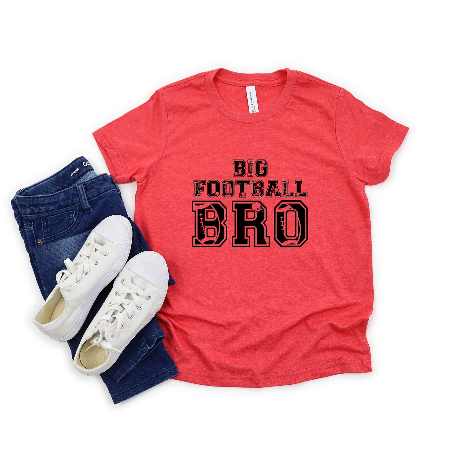 Big Football Bro | Youth Graphic Short Sleeve Tee