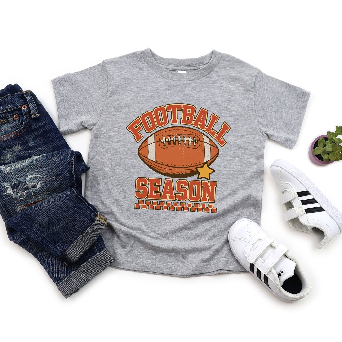 Football Season Star | Youth Graphic Short Sleeve Tee