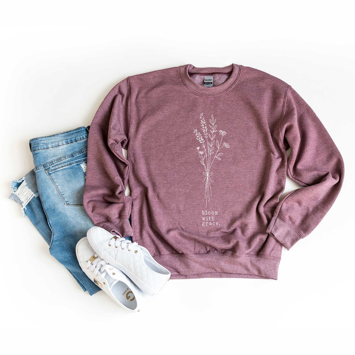 Bloom With Grace Bouquet | Sweatshirt