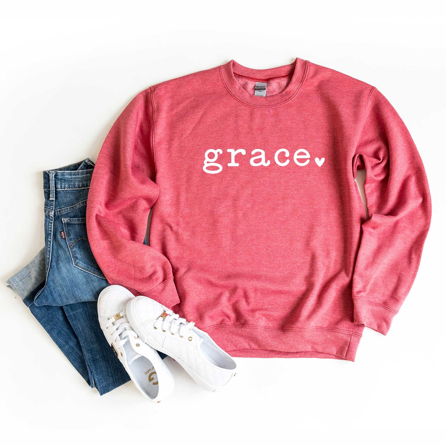 Grace Typewriter With Heart | Sweatshirt