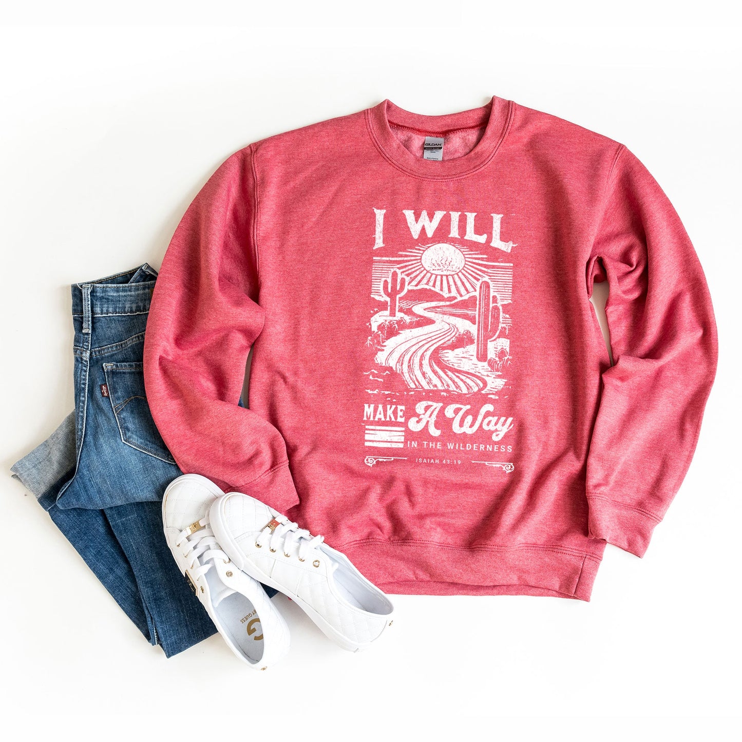 I Will Make a Way Cactus | Graphic Sweatshirt