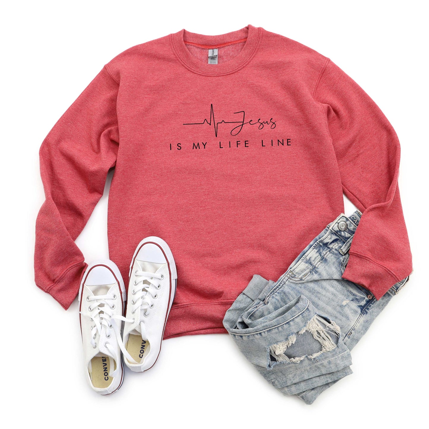 Jesus Is My Life Line | Sweatshirt