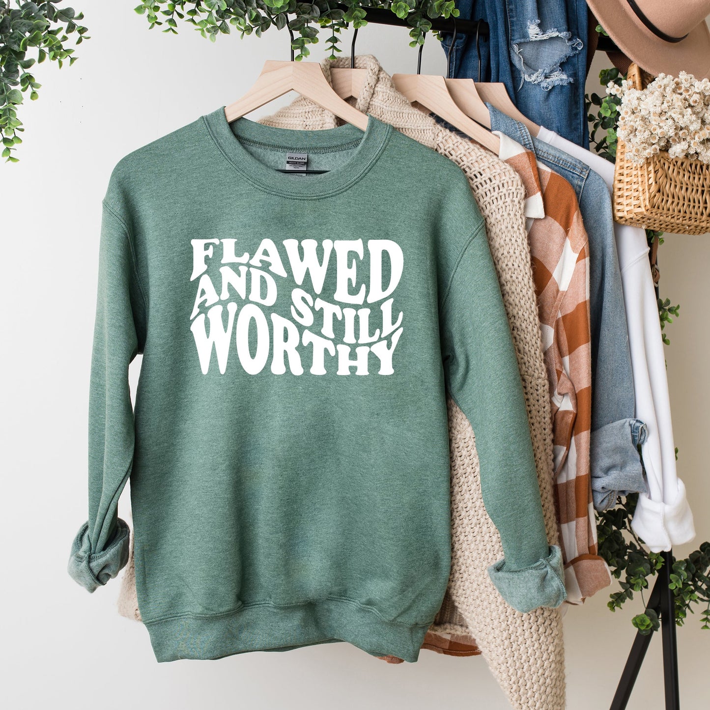 Flawed And Still Worthy | Sweatshirt
