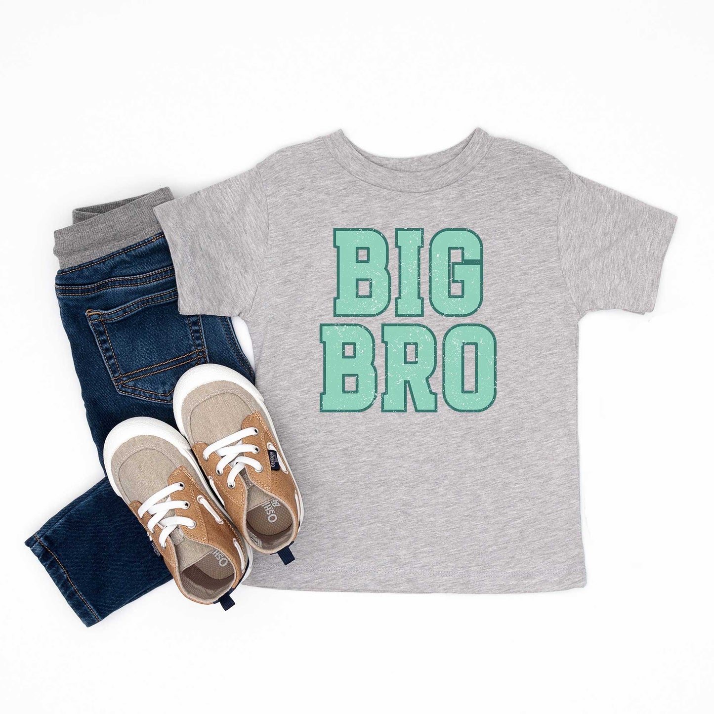 Big Bro Distressed | Toddler Short Sleeve Crew Neck