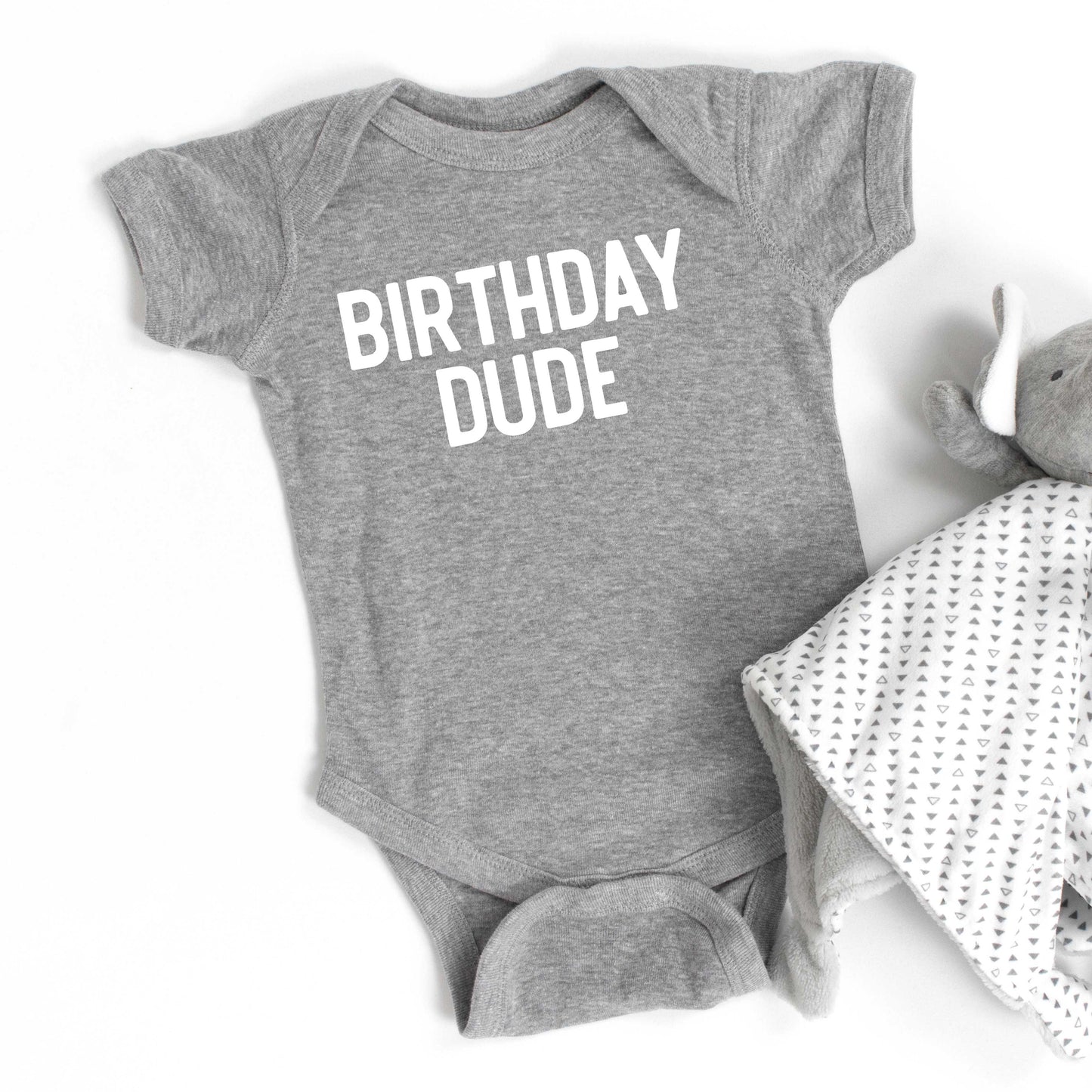 Birthday Dude Bold | Baby Graphic Short Sleeve Onesie