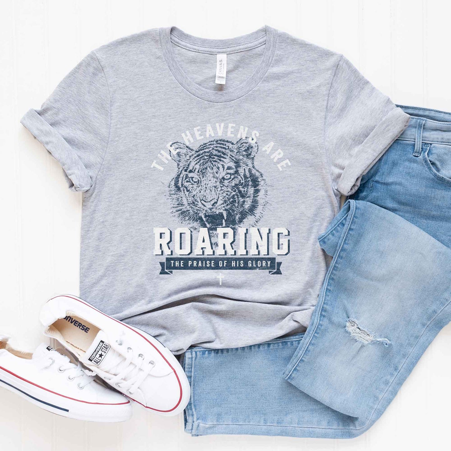 Roaring The Praise of His Glory | Short Sleeve Crew Neck