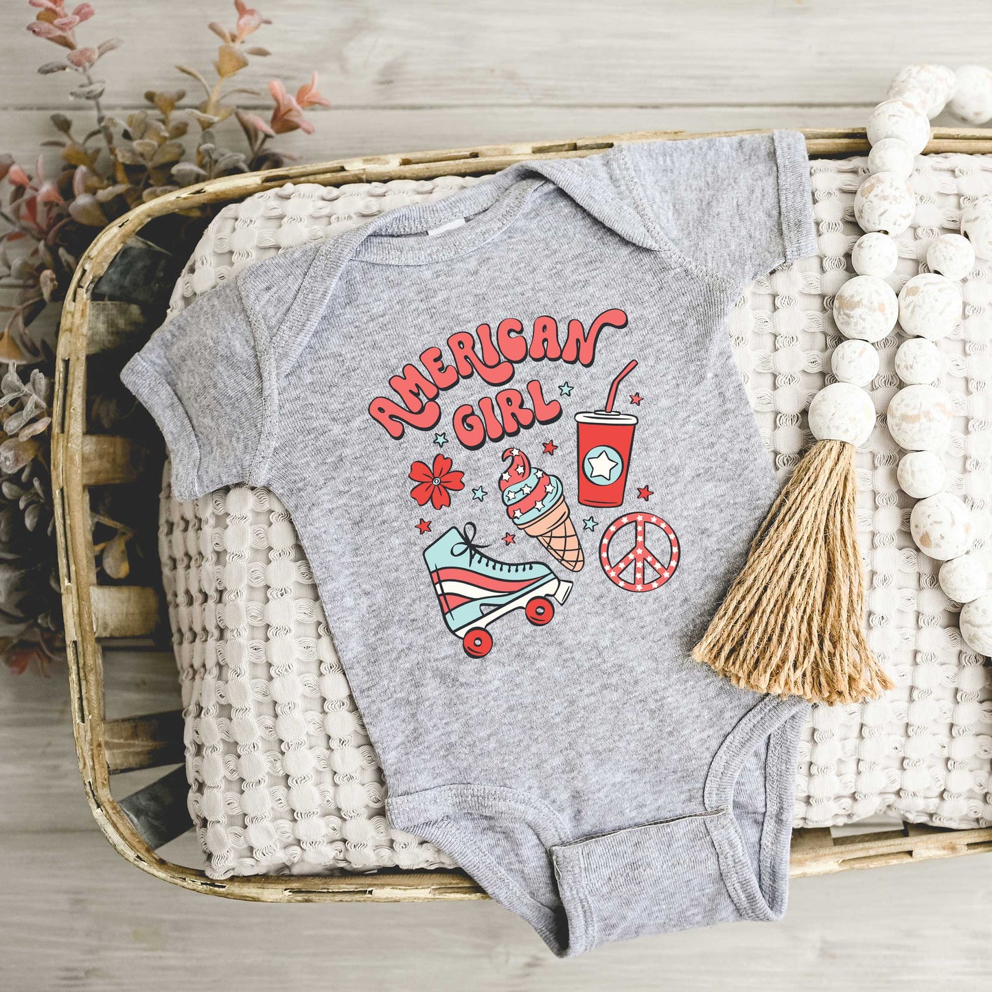American Girl Ice Cream | Baby Graphic Short Sleeve Onesie
