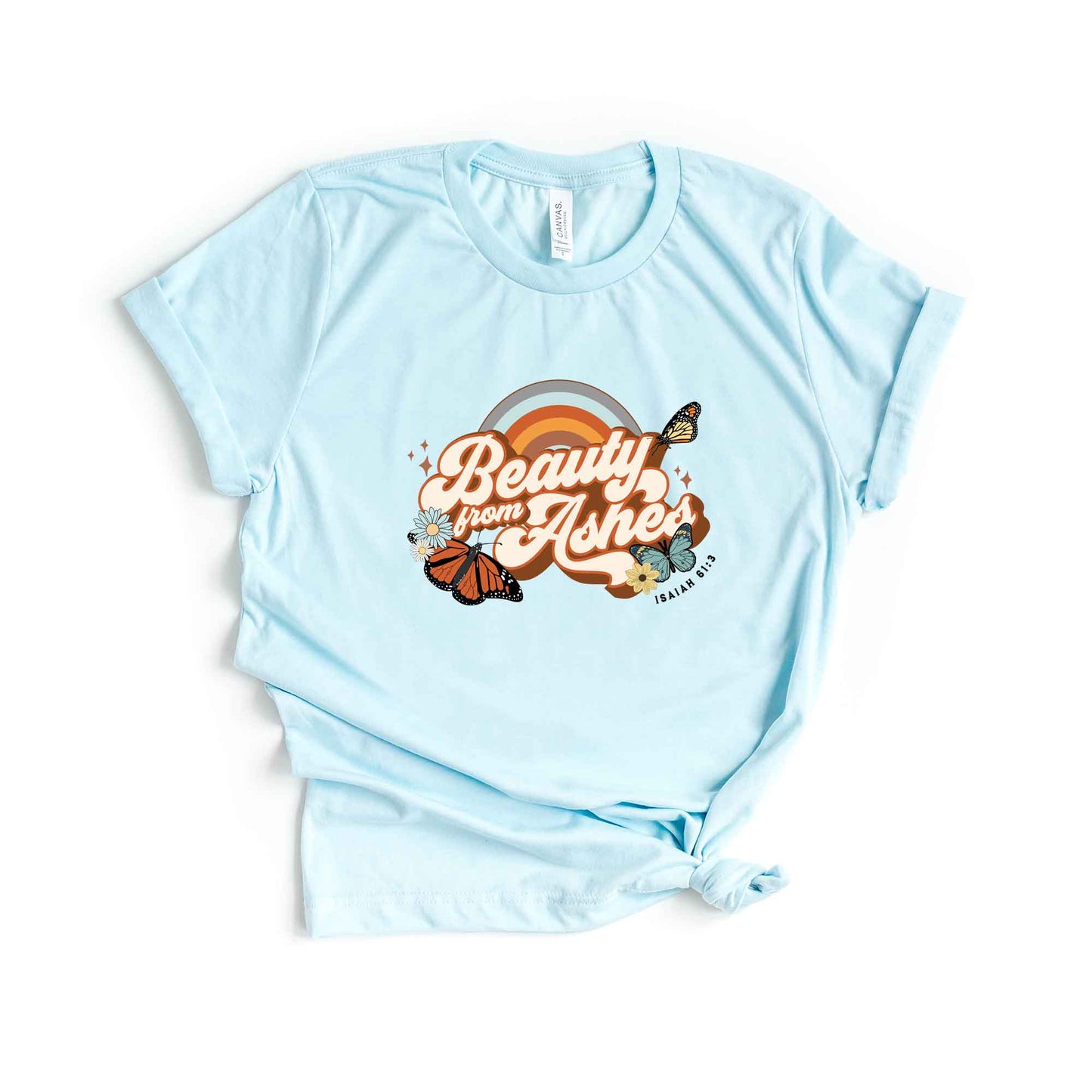 Beauty From Ashes Butterfly | Short Sleeve Crew Neck