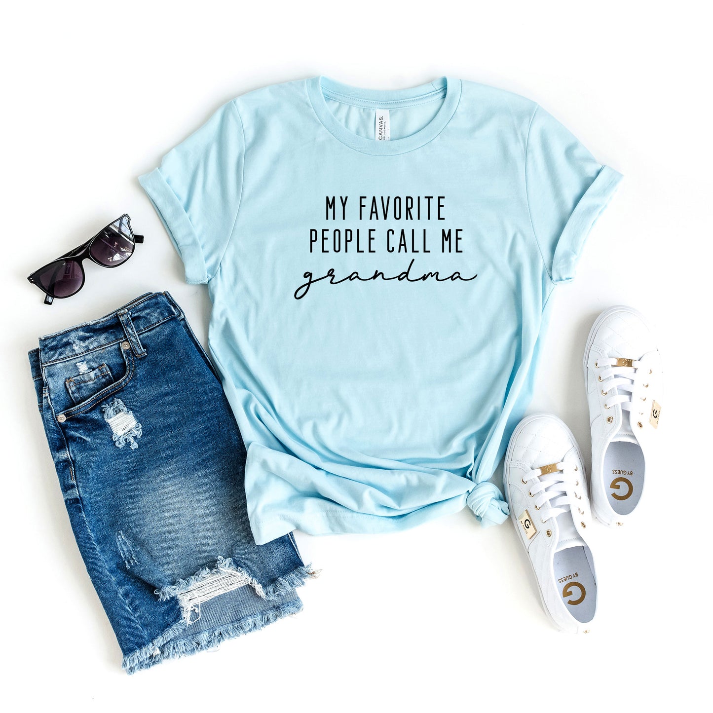 My Favorite People Call Me Grandma | Short Sleeve Crew Neck