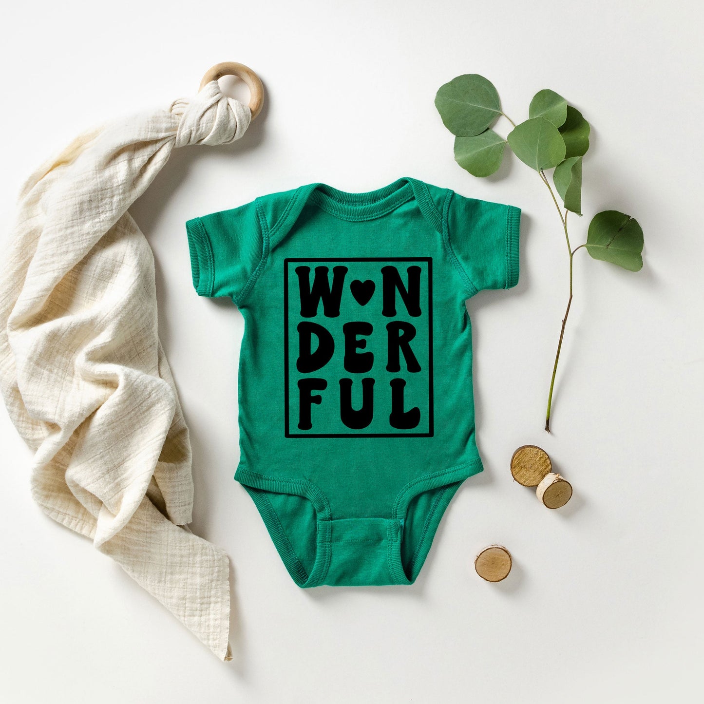 Wonderful Block | Baby Graphic Short Sleeve Onesie
