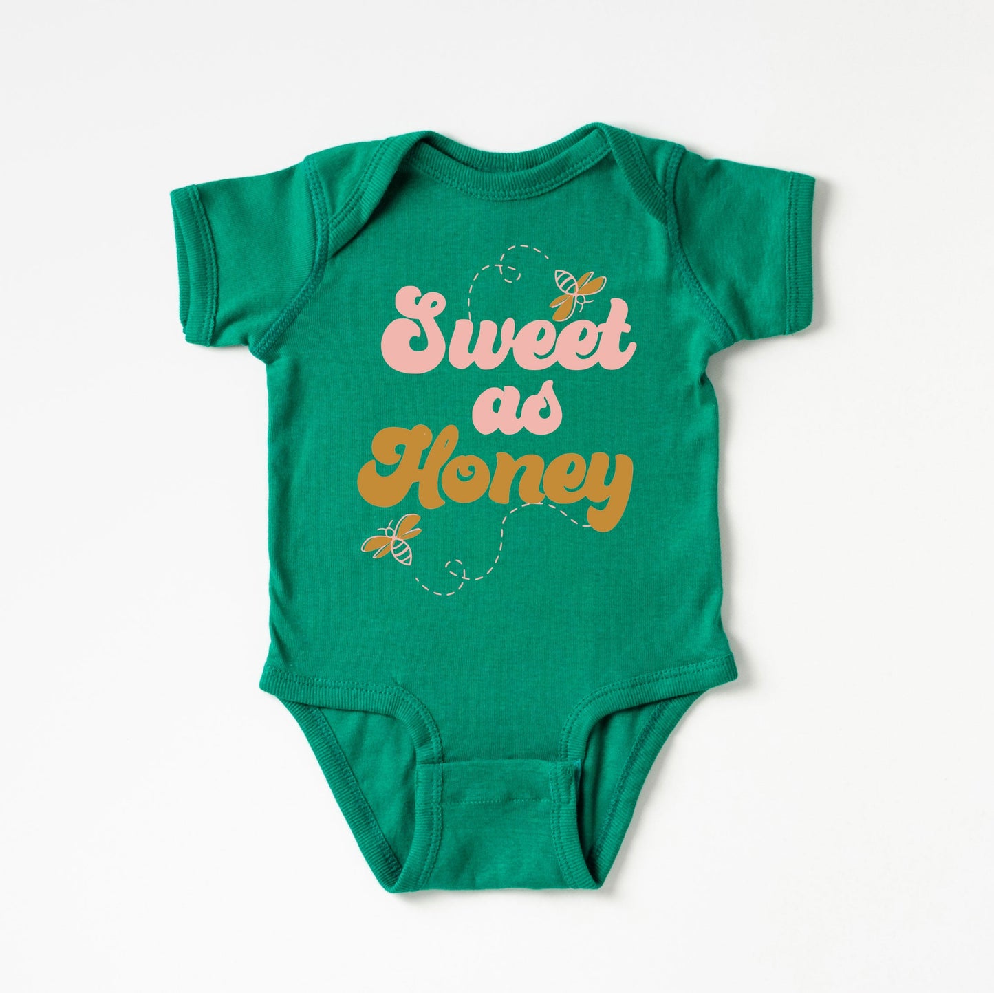 Sweet As Honey | Baby Graphic Short Sleeve Onesie
