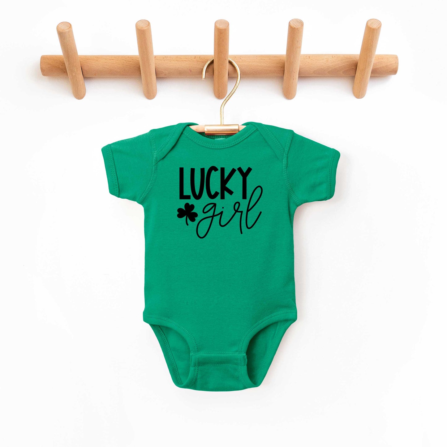 Lucky Girl | Baby Graphic Short Sleeve Onesie