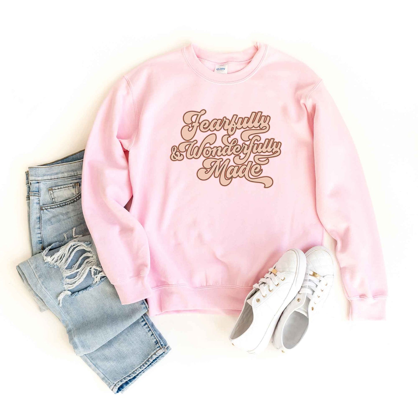 Retro Fearfully And Wonderfully Made | Sweatshirt