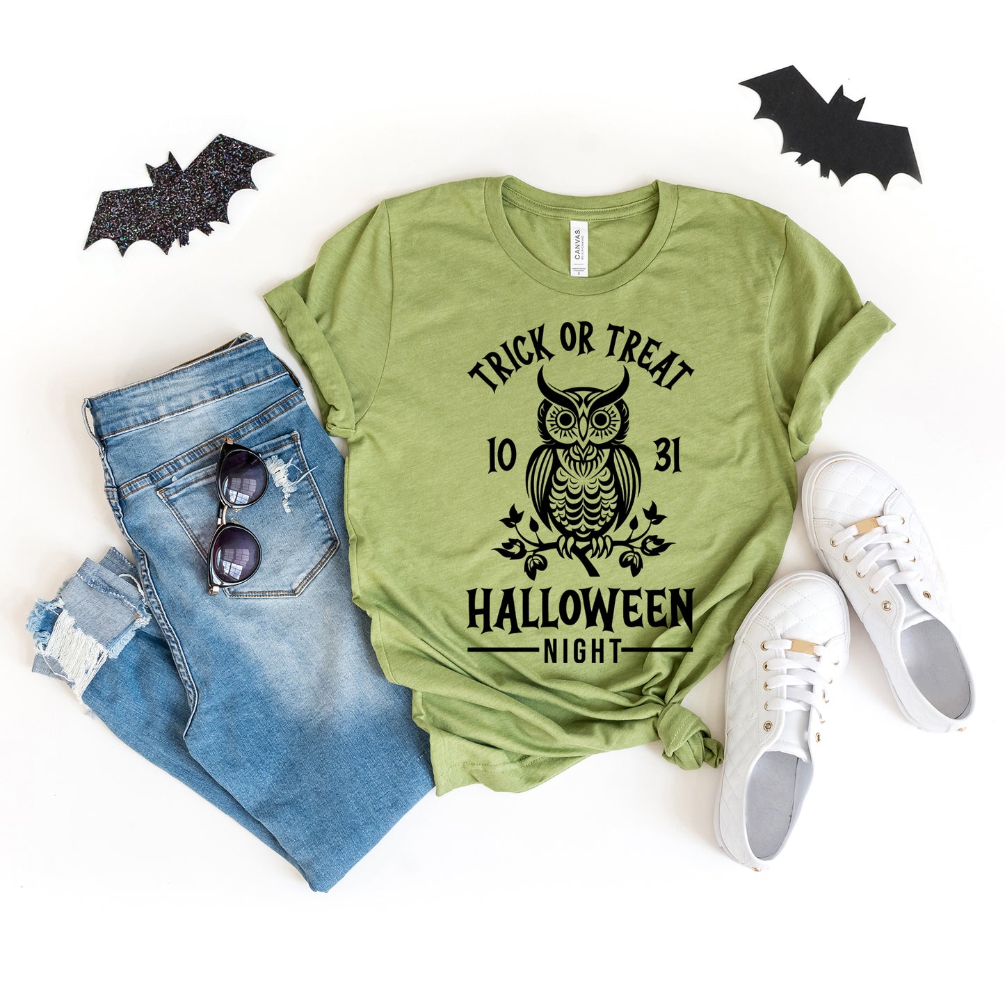 Trick or Treat Owl | Short Sleeve Crew Neck