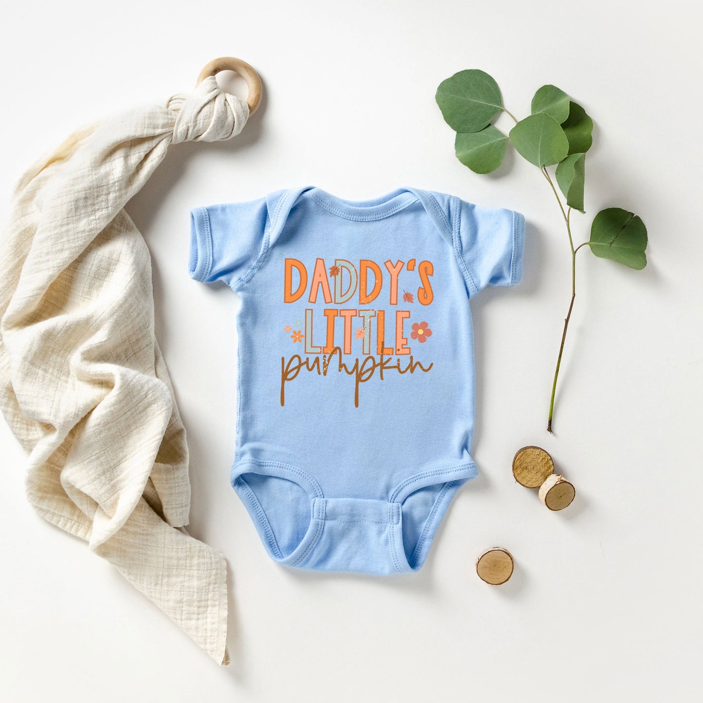Daddy's Little Pumpkin | Baby Graphic Short Sleeve Onesie