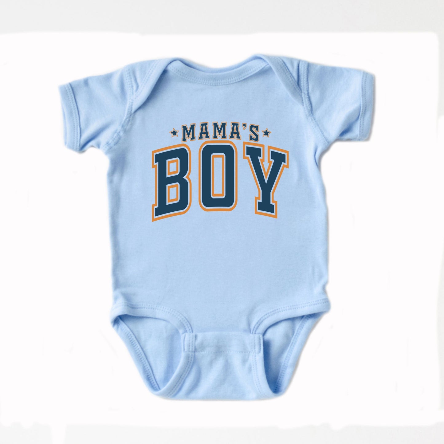 Mama's Boy Stars | Baby Graphic Short Sleeve Onesie