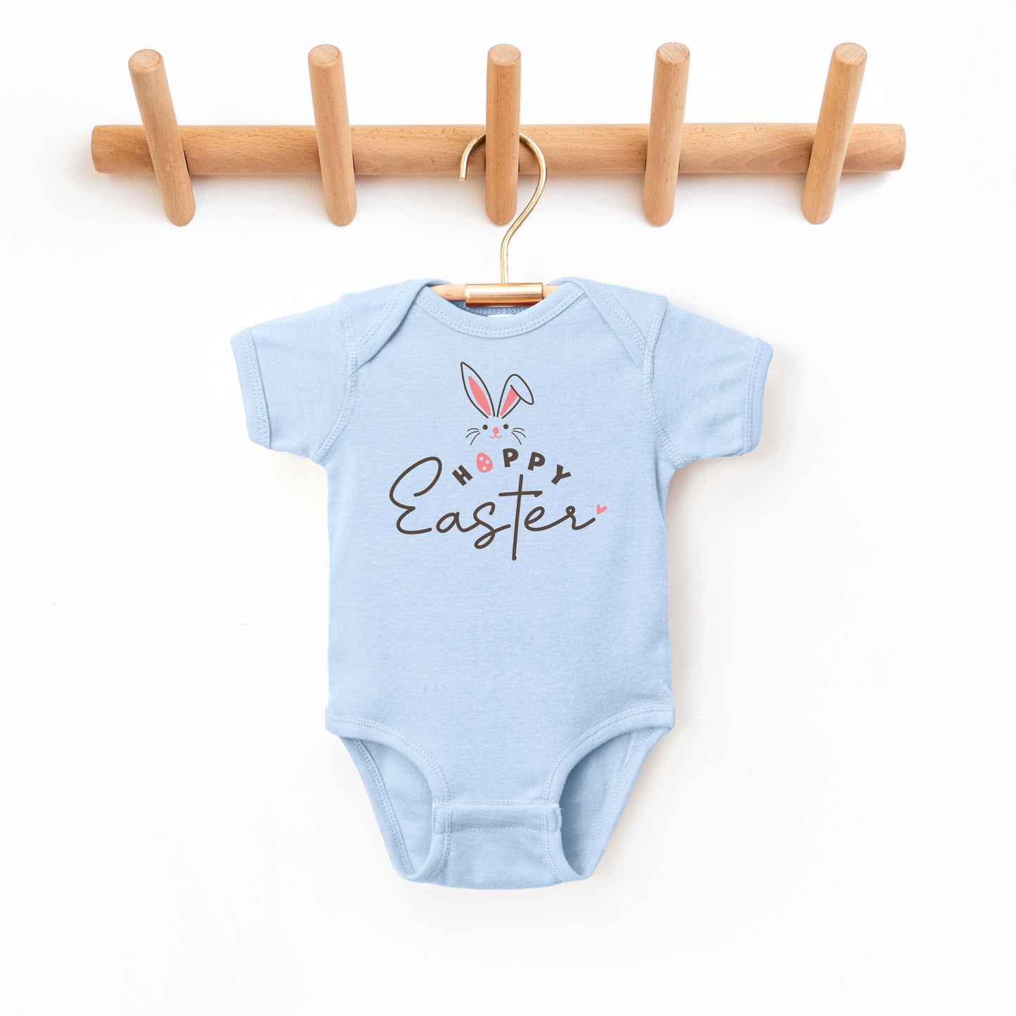 Hoppy Easter Bunny Egg | Baby Graphic Short Sleeve Onesie