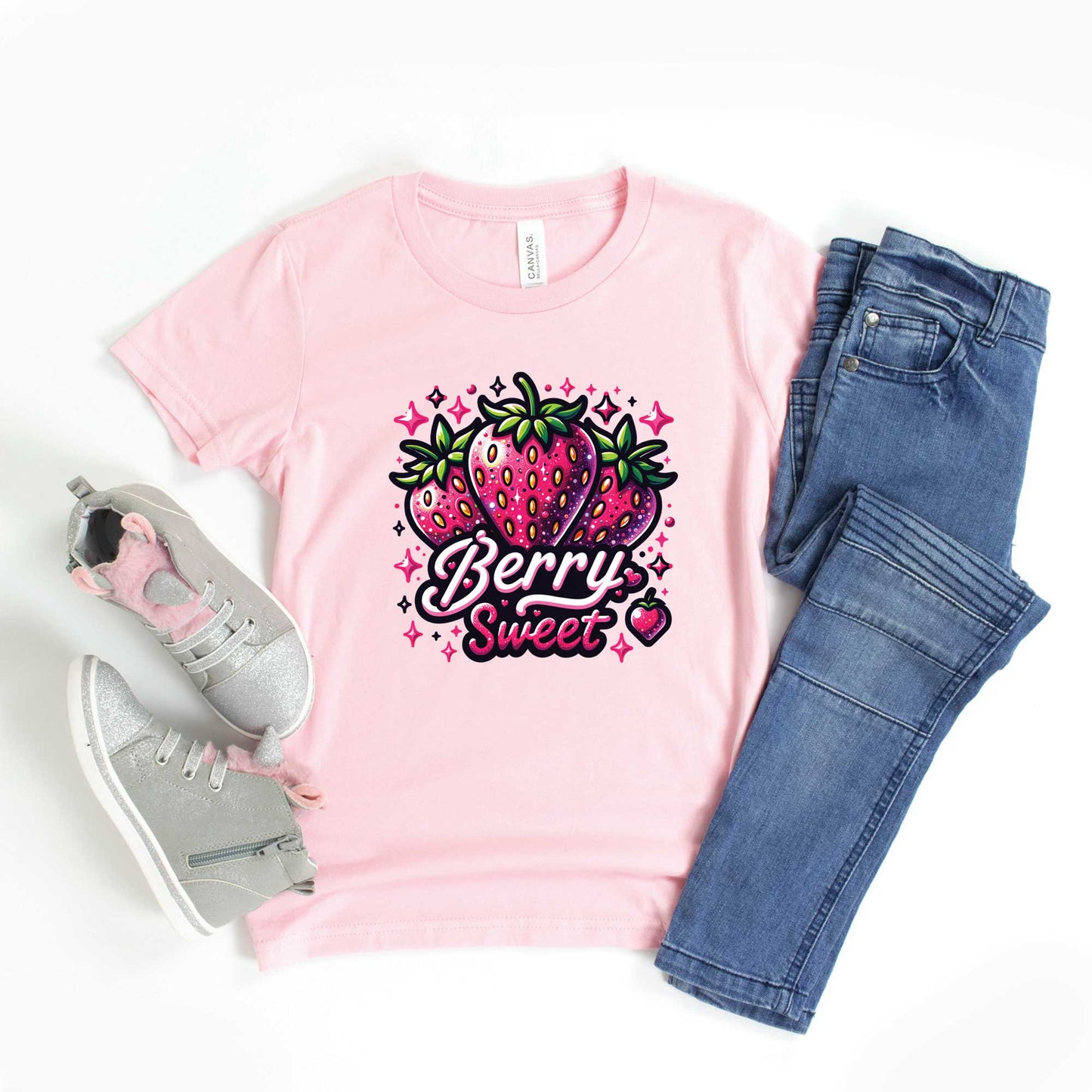 Berry Sweet Strawberry | Toddler Graphic Short Sleeve Tee