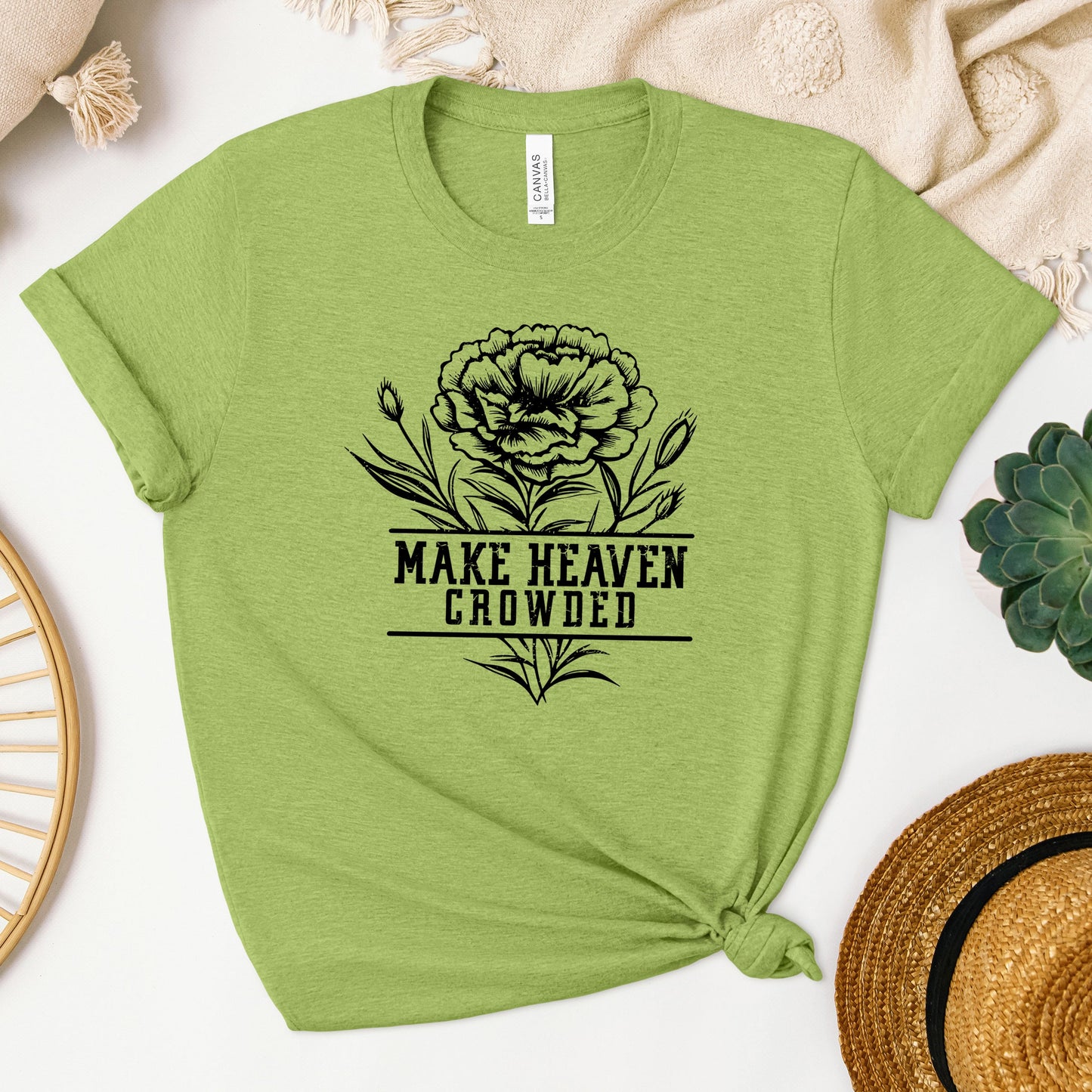 Make Heaven Crowded Flower | Short Sleeve Crew Neck