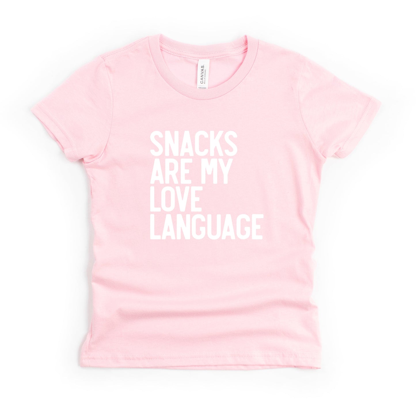 Snacks Are My Love Language | Youth Short Sleeve Crew Neck