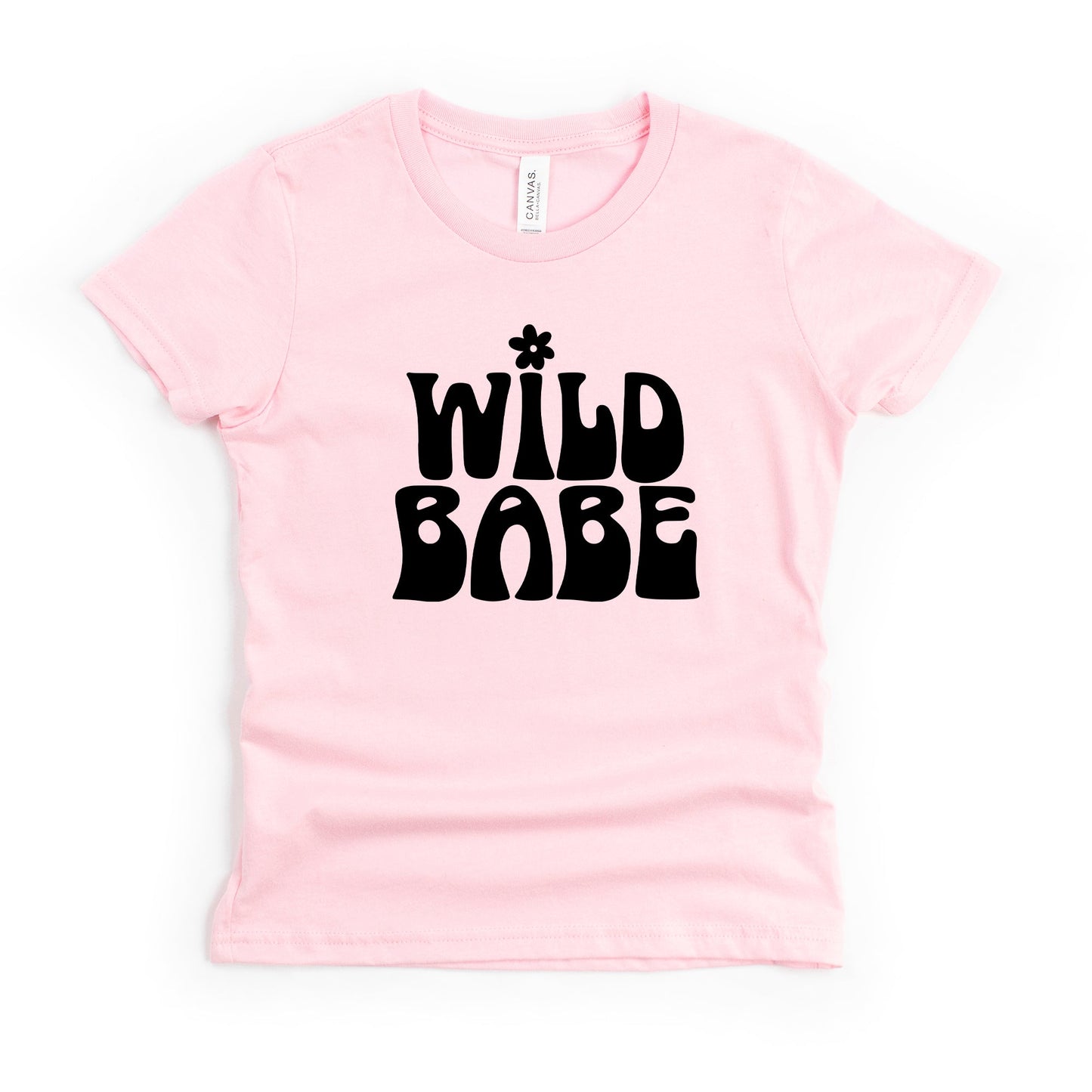 Wild Babe Flower | Youth Short Sleeve Crew Neck