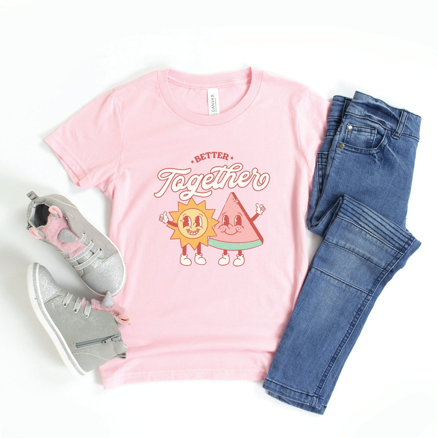 Better Together Sun And Watermelon | Youth Short Sleeve Crew Neck