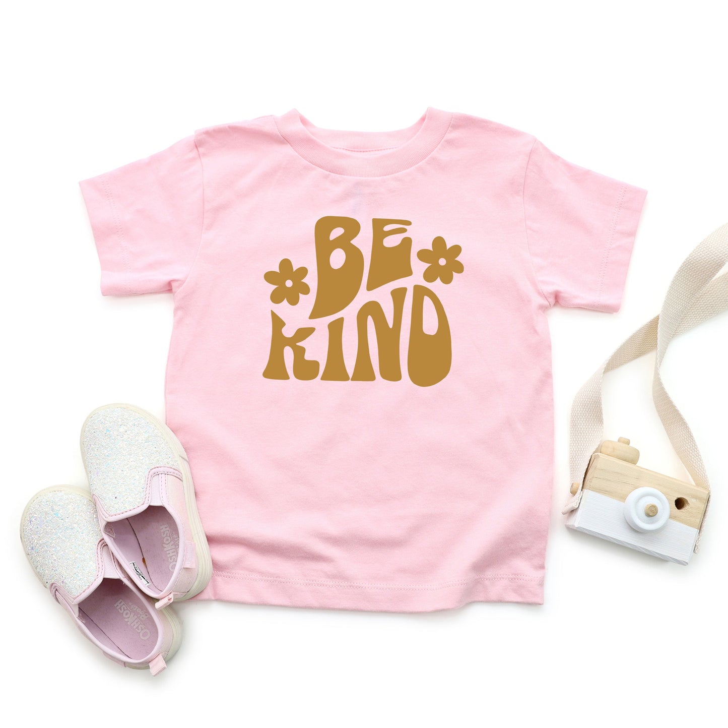 Be Kind Daisies | Toddler Short Sleeve Crew Neck