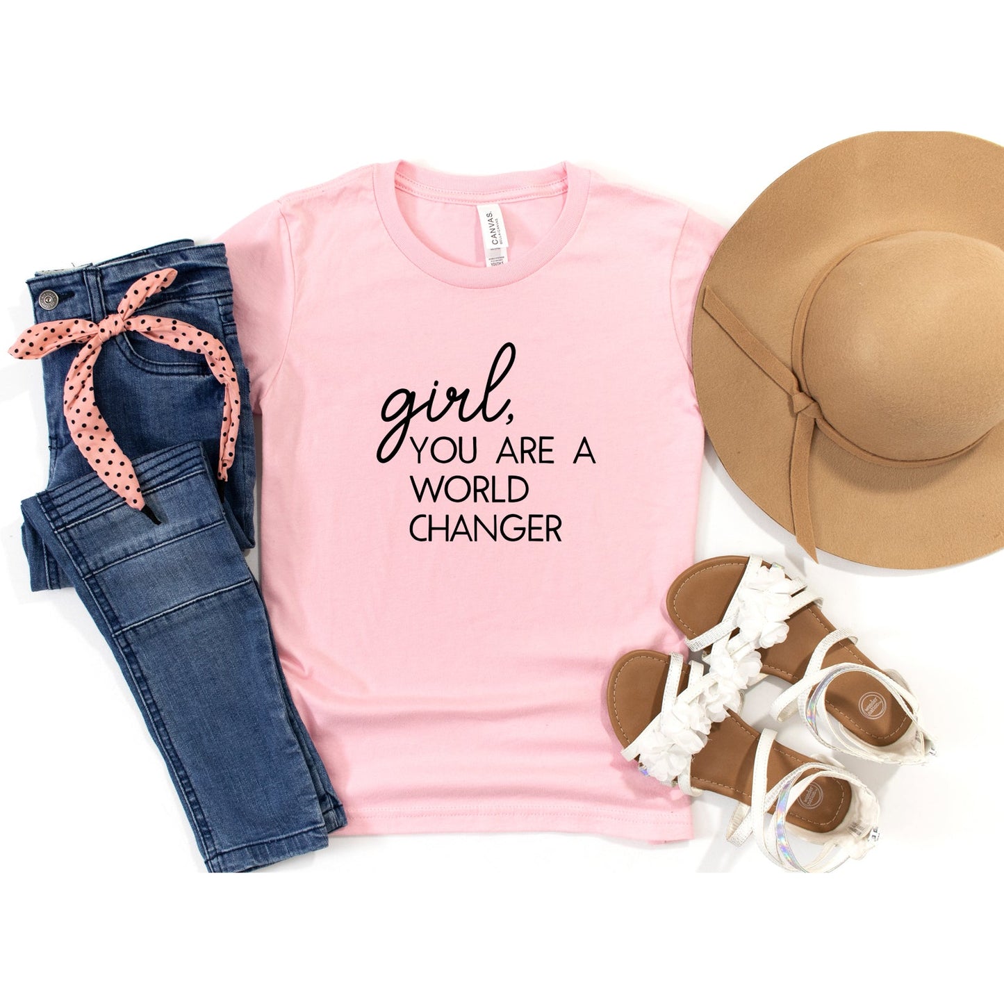 Girl World Changer | Youth Short Sleeve Crew Neck