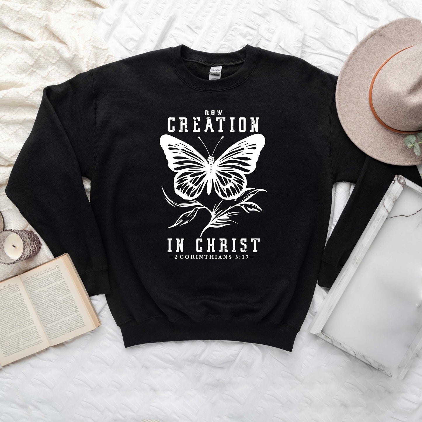 New Creation In Christ Butterfly | Sweatshirt