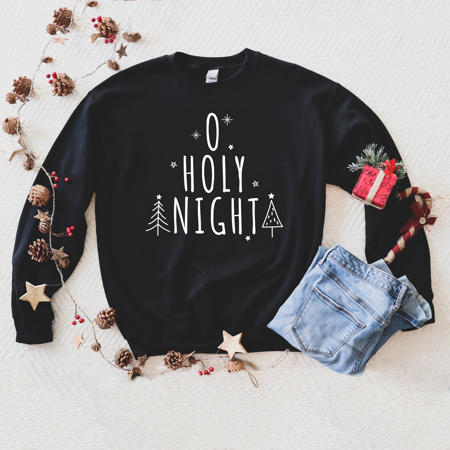 Oh Holy Night Trees | Sweatshirt