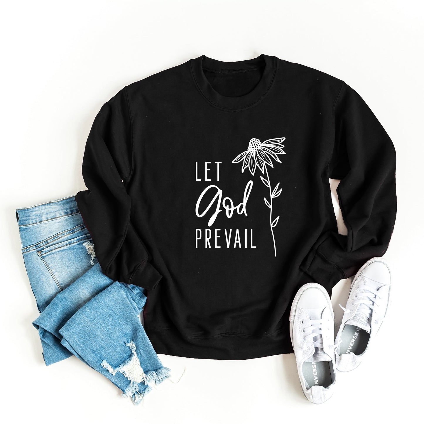 Let God Prevail Floral | Sweatshirt