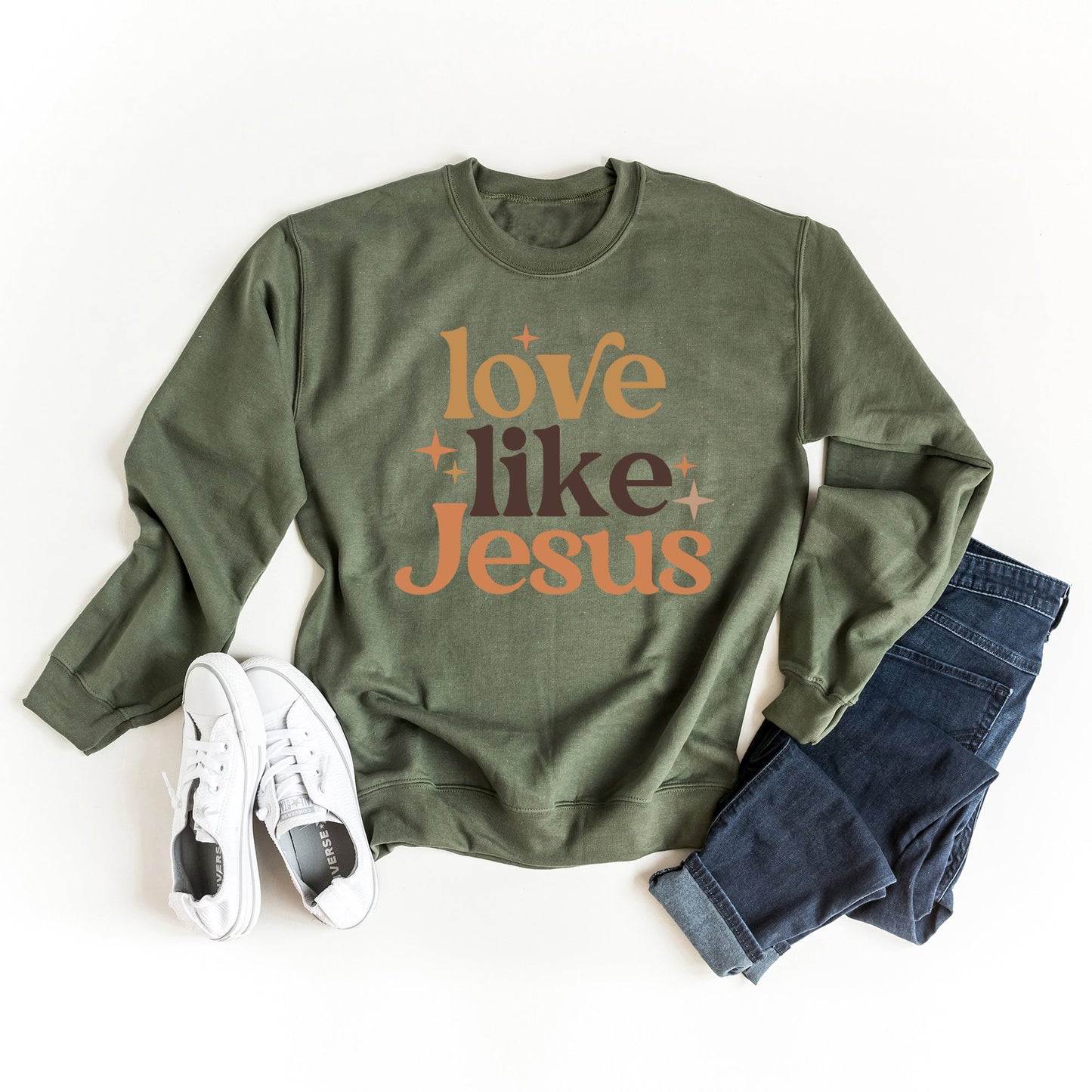 Love Like Jesus Stars | Sweatshirt