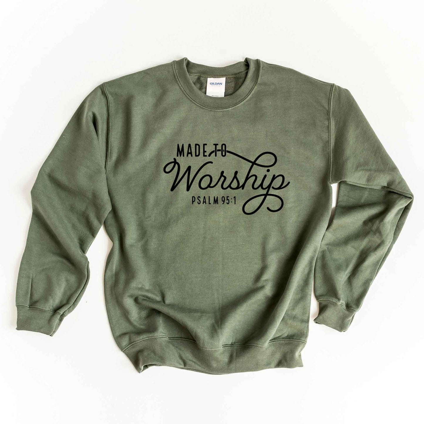 Made To Worship Scripture | Sweatshirt
