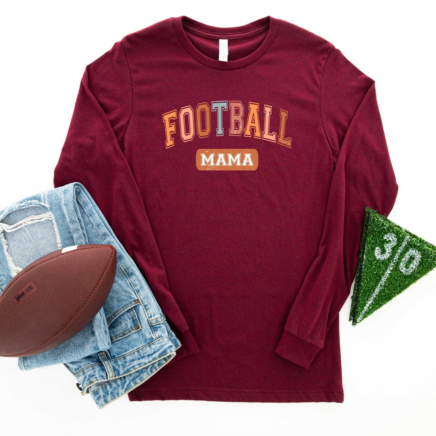 Varsity Football Mama | Long Sleeve Graphic Tee