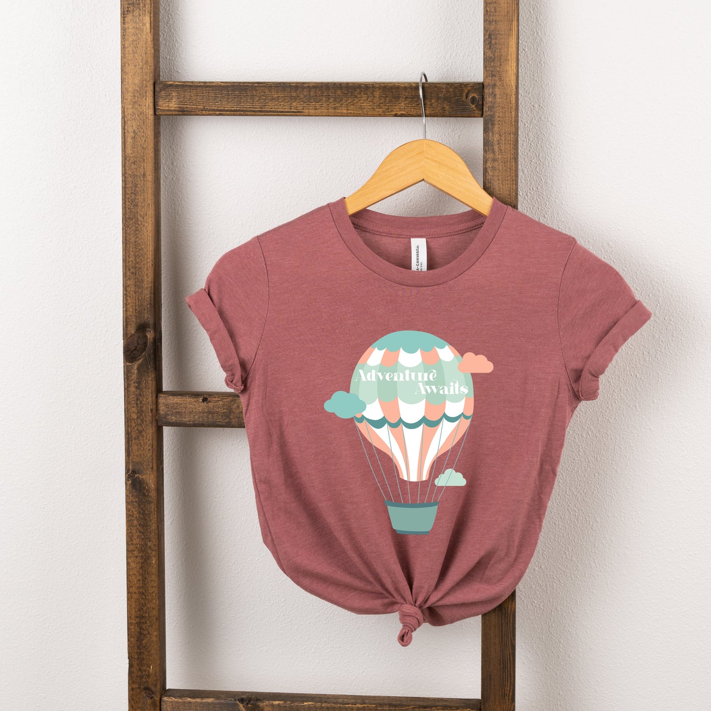 Adventure Awaits Clouds | Toddler Short Sleeve Crew Neck