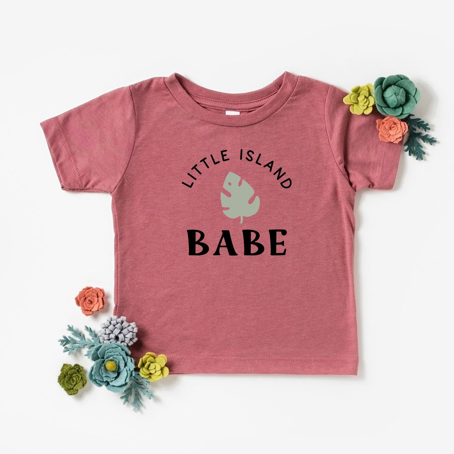 Little Island Babe | Toddler Short Sleeve Crew Neck