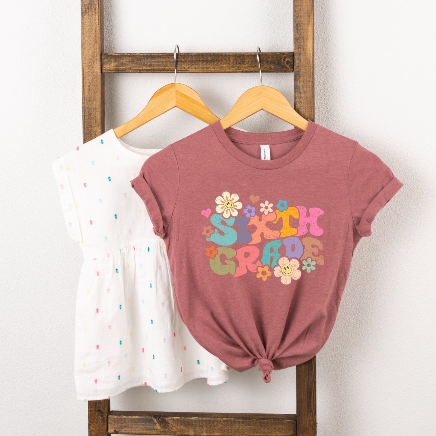 Sixth Grade Flowers | Youth Graphic Short Sleeve Tee