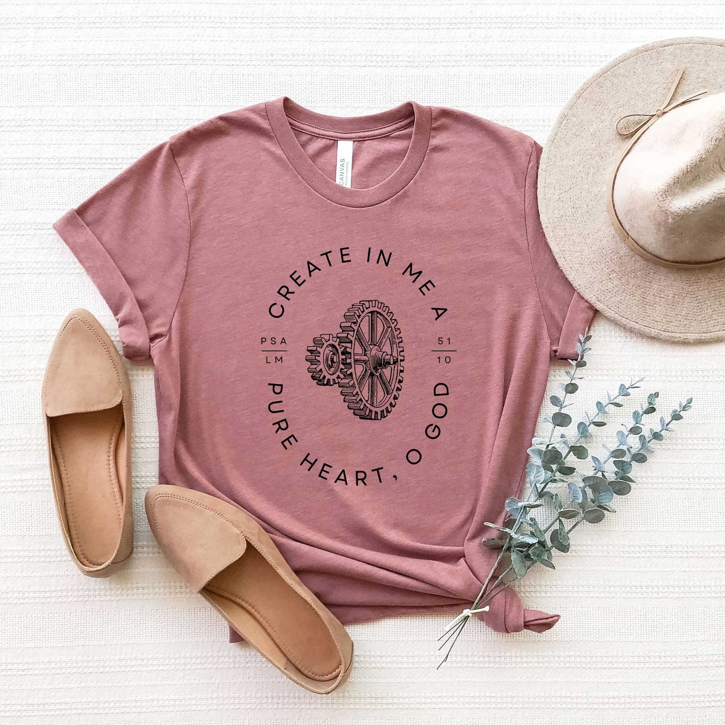 Pure Heart O God | Short Sleeve Graphic Crew Neck