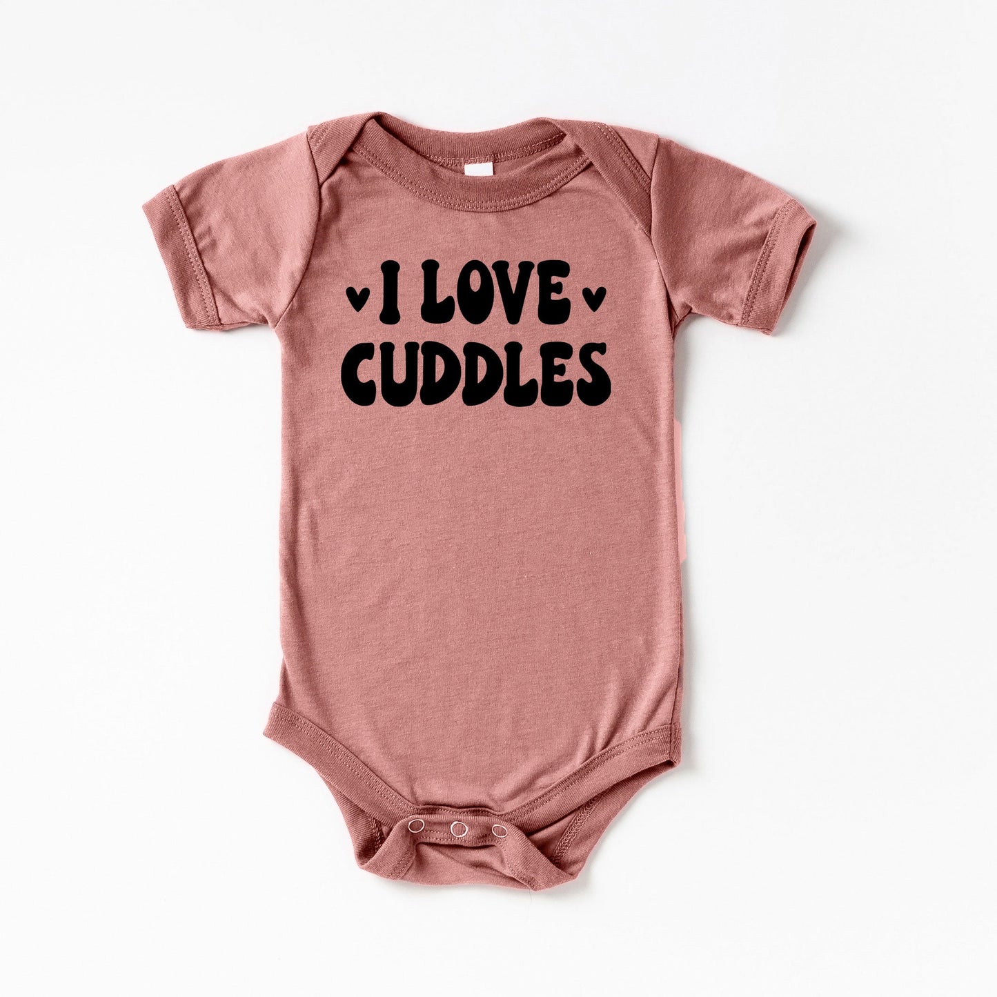 I Love Cuddles | Baby Graphic Short Sleeve Onesie