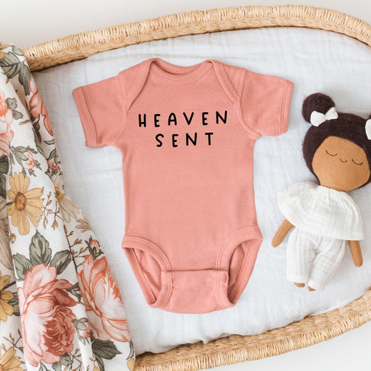 Heaven Sent | Baby Graphic Short Sleeve Onesie