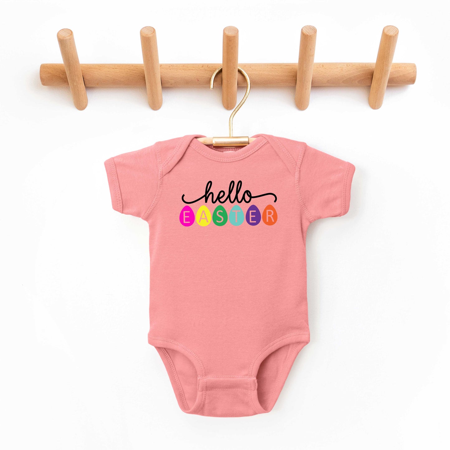 Hello Easter Eggs | Baby Graphic Short Sleeve Onesie
