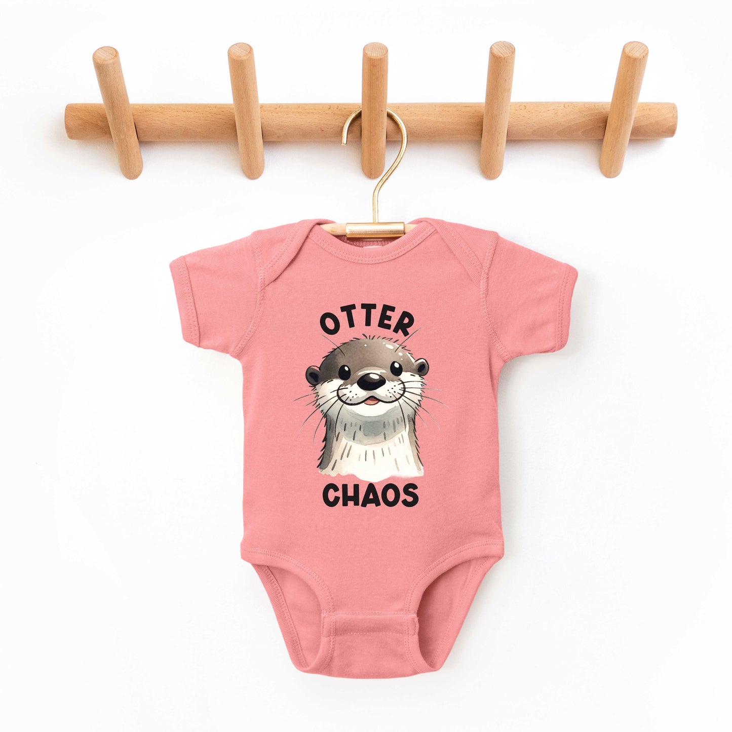 Otter Chaos | Baby Graphic Short Sleeve Onesie